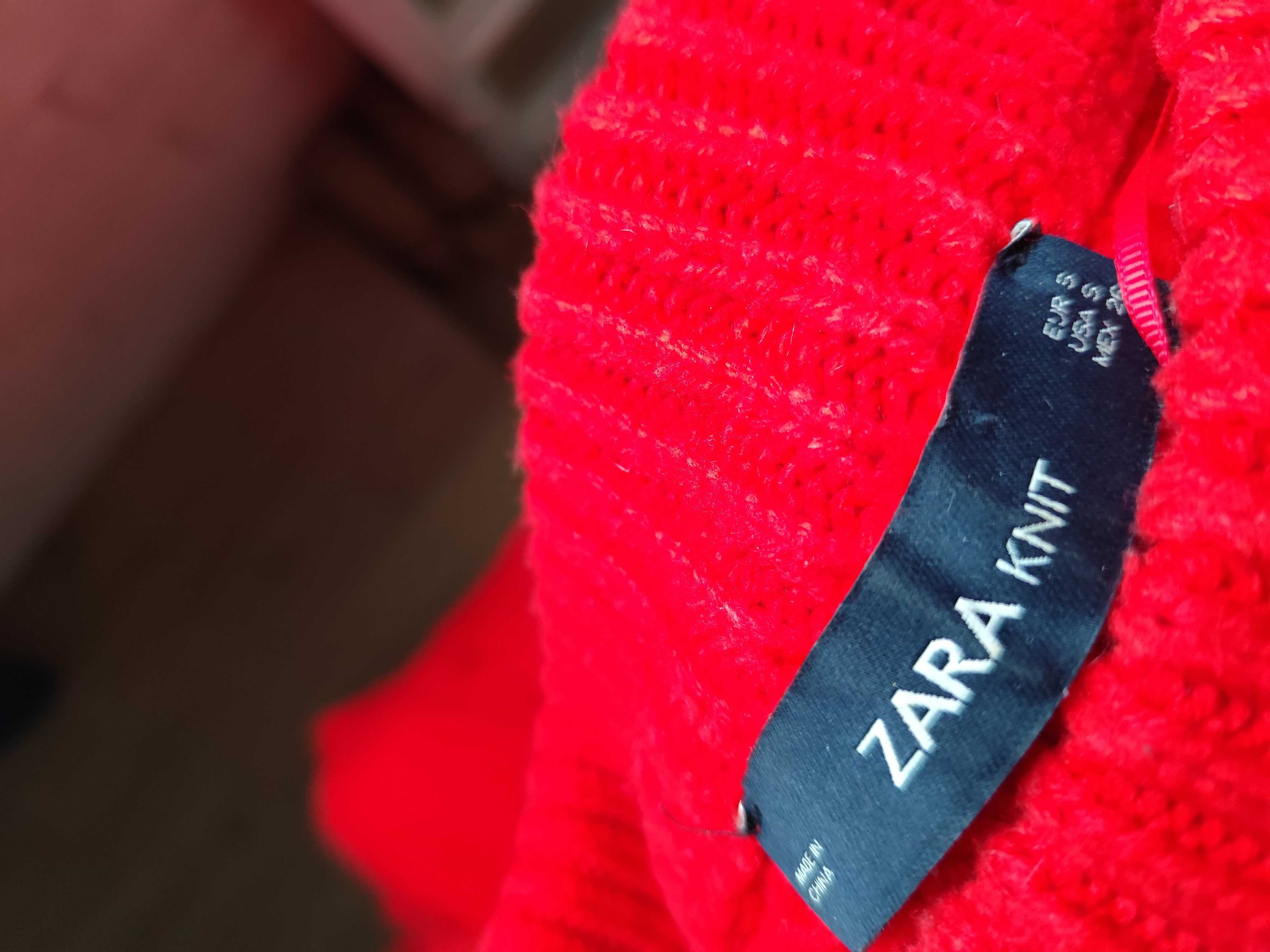 zara długi sweter sukienka m