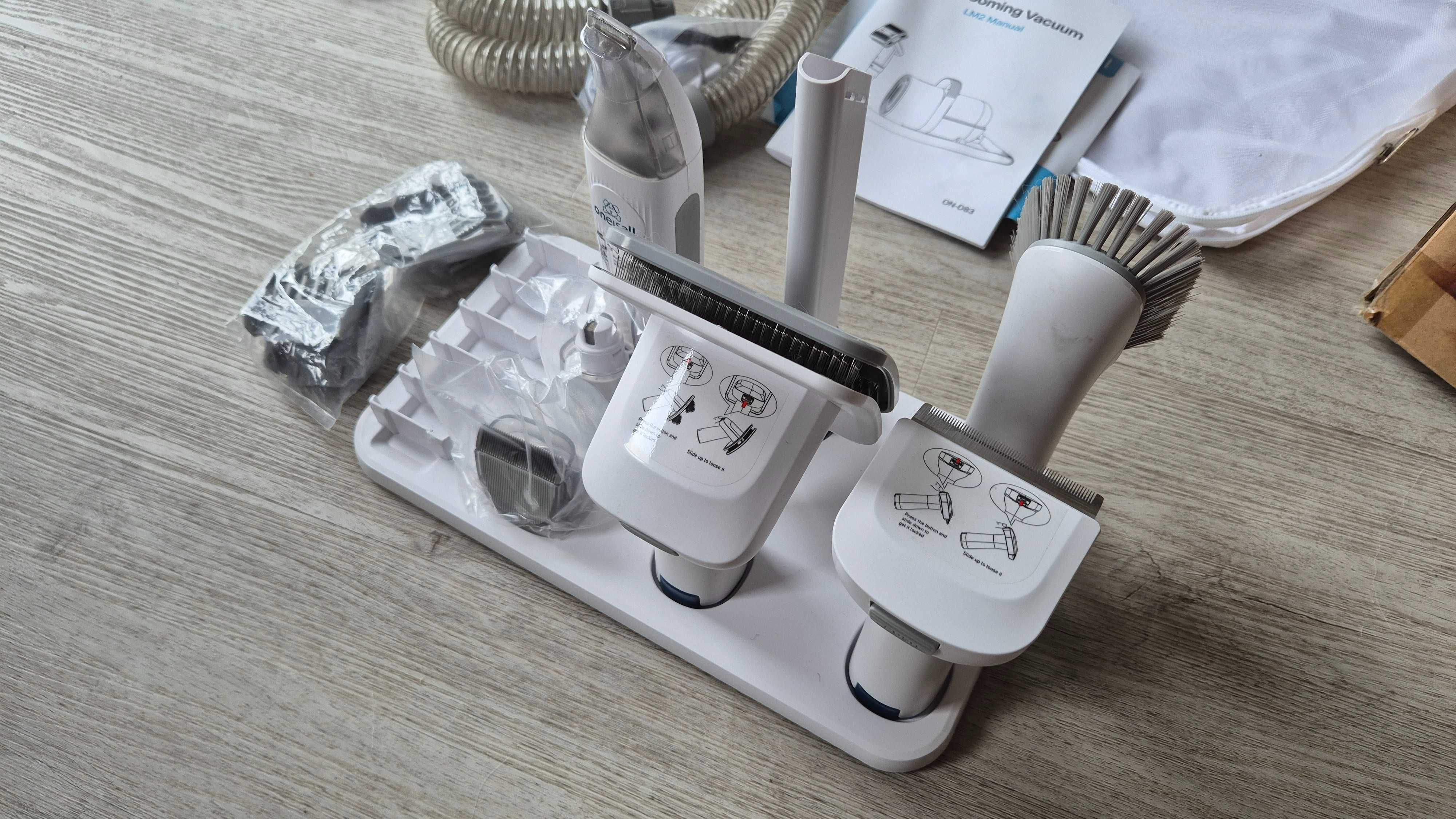 100% Oneisall odkurzacz do czesania psa kota zestaw groomer sierści