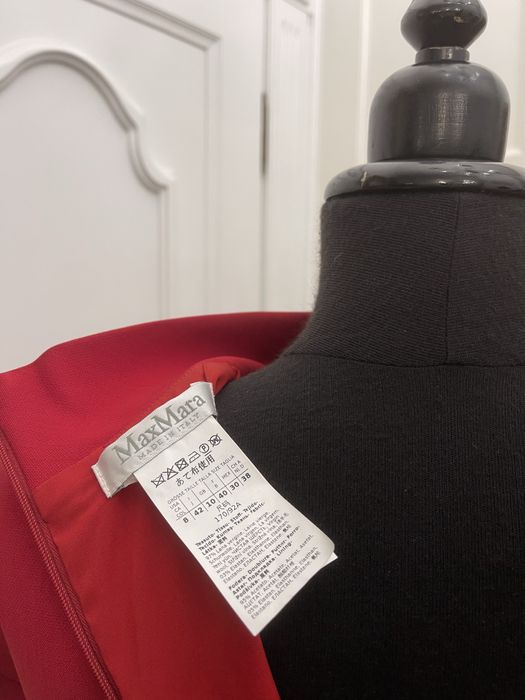MAX MARA piękna sukienka taliowana z długim rękawem