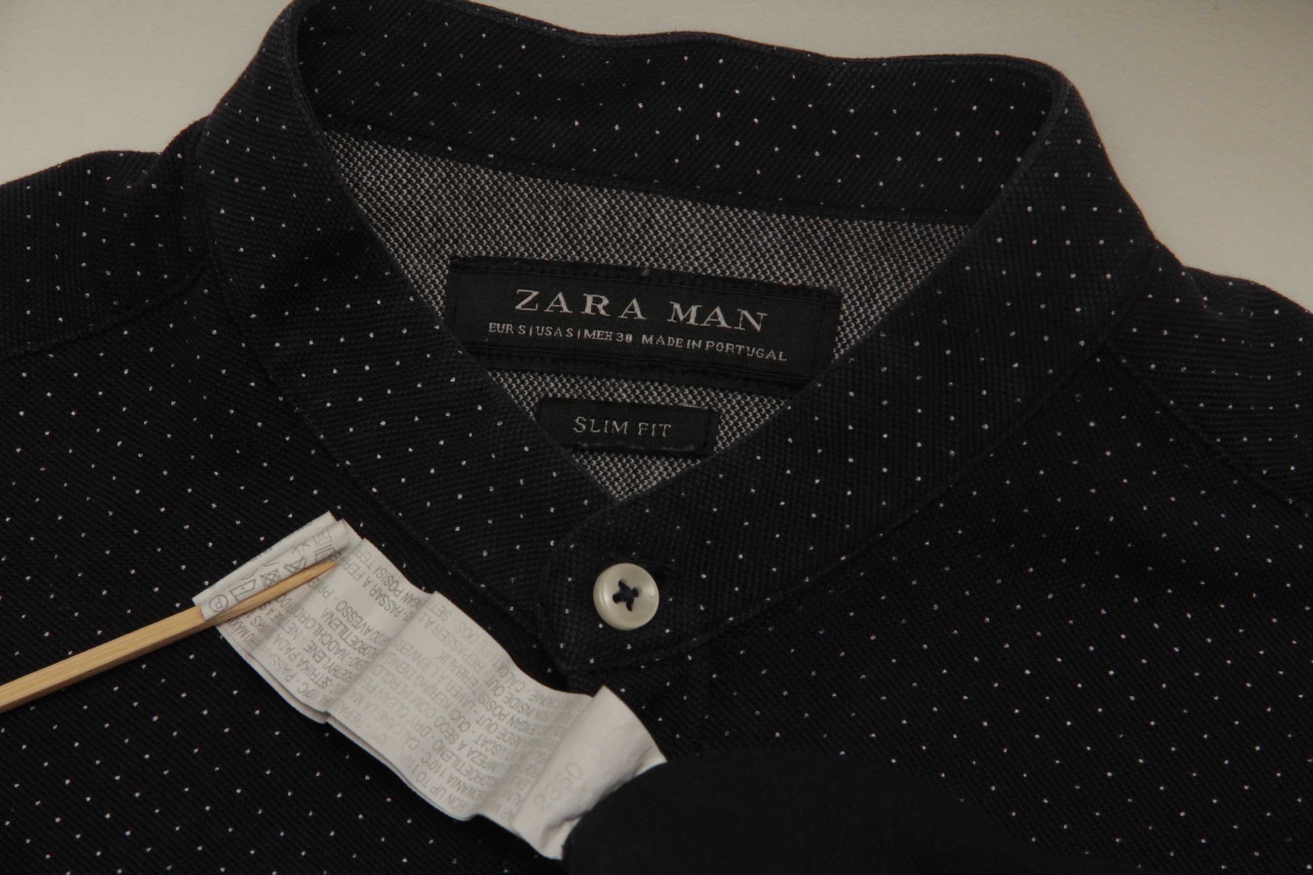 Zara MAN рр S рубашка из хлопка dotted