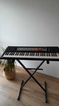 Keyboard Yamaha PSR F50 + stojak, statyw