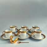 Porcelana Limoges Charles Ahrenfeldt – serwis kawowy, lata 60-te