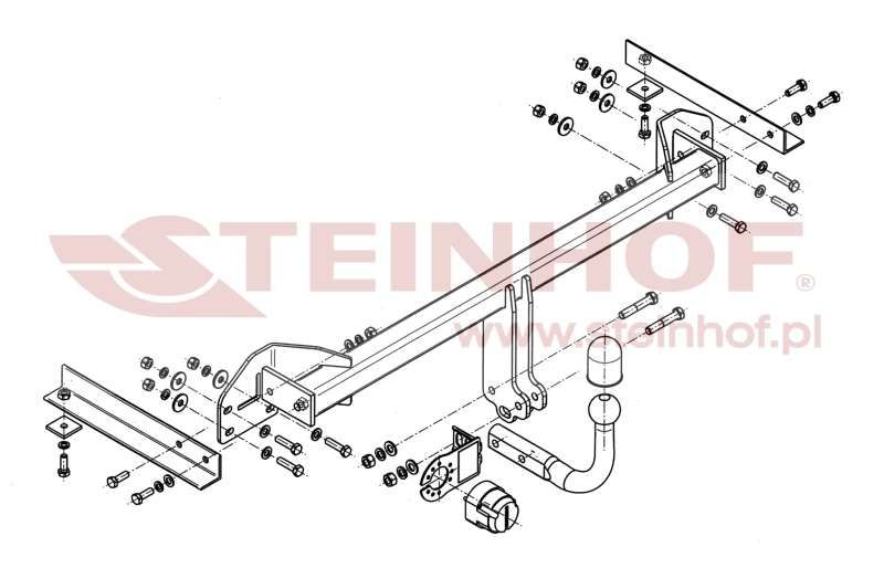 HAK HOLOWNICZY + Moduł 7p do Chevrolet Aveo Hatchback od 2011