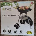 Grill okrągły czarny z pokrywą