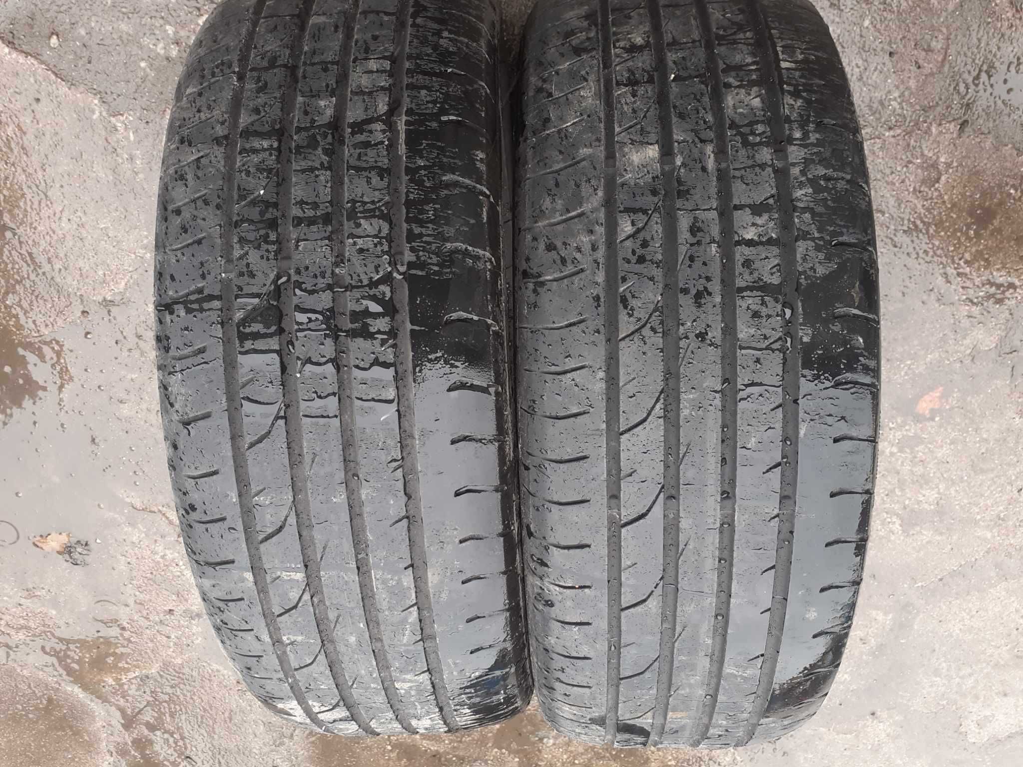 2x używane opony letnie 205/55 R16 CONTINENTAL 4.5mm - Możliwy montaż