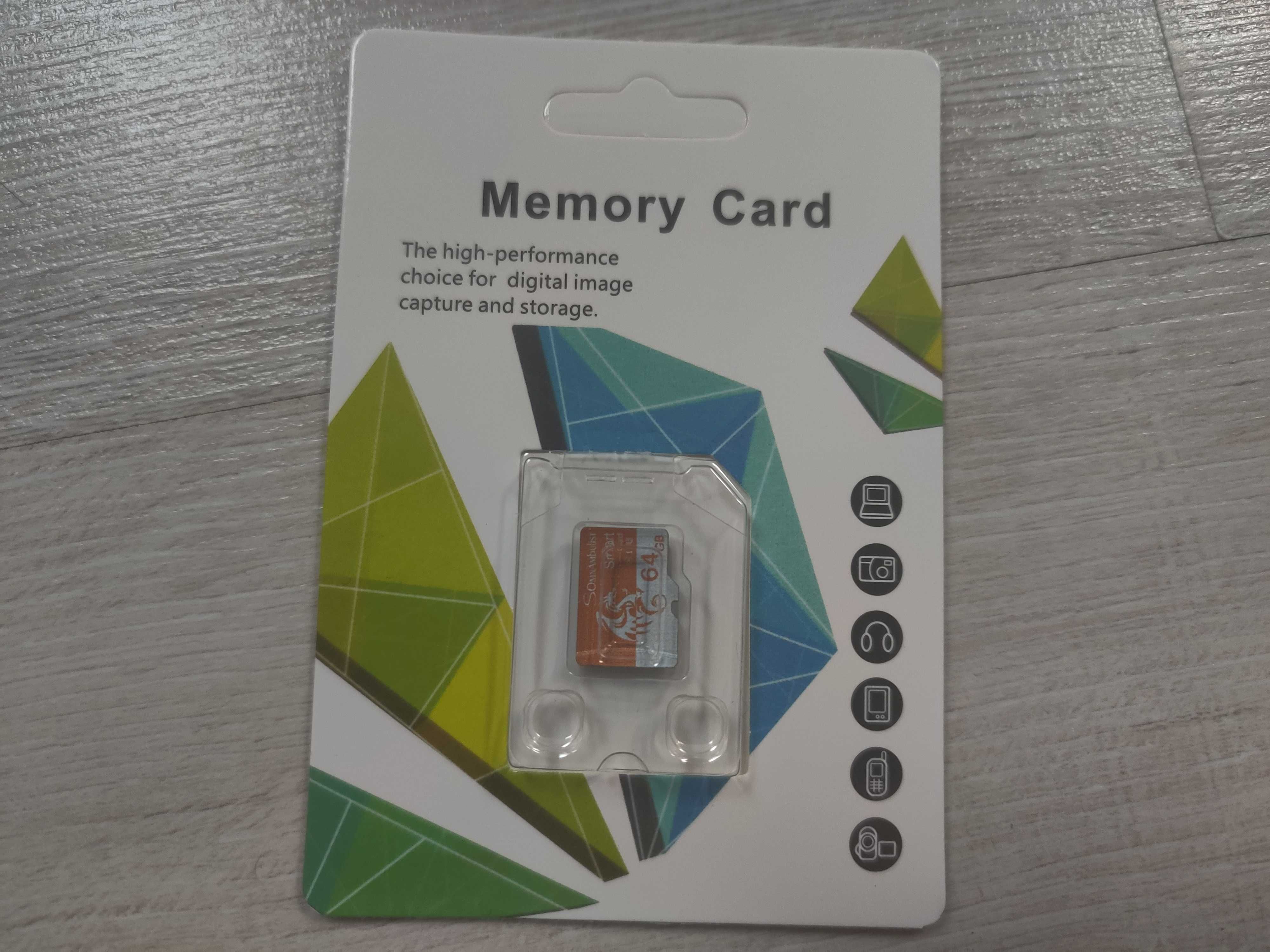 Карта памяти SomnAmbulist micro SD XC 64Gb U3 V30 A1 class 10