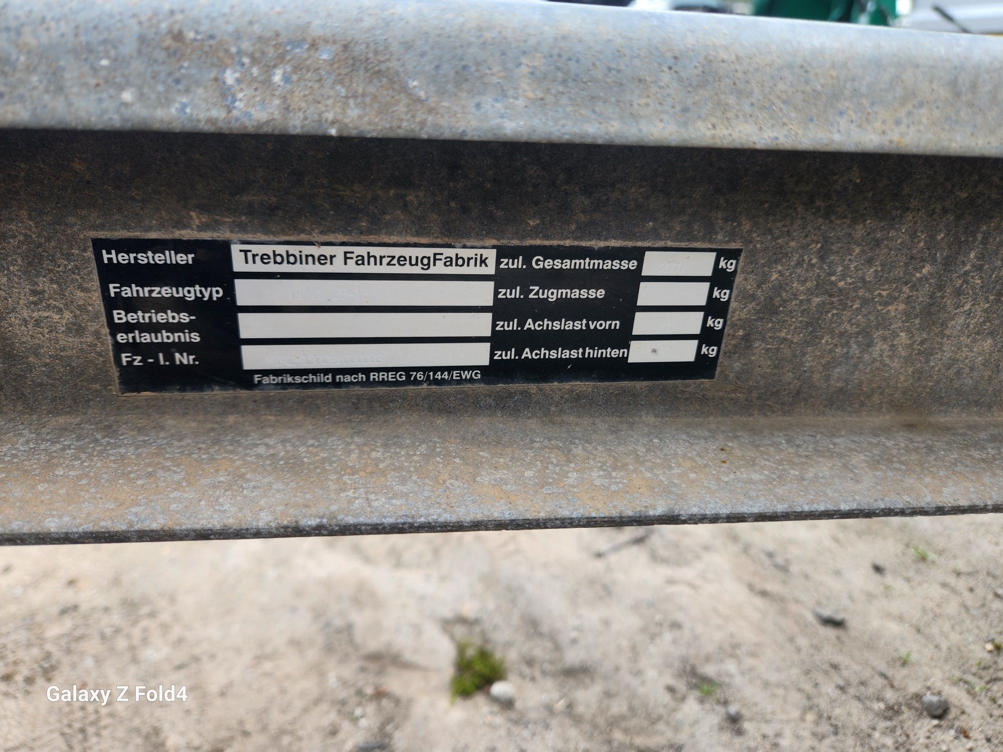 Przyczepa do Minikoparki Trebbiner 3,5t