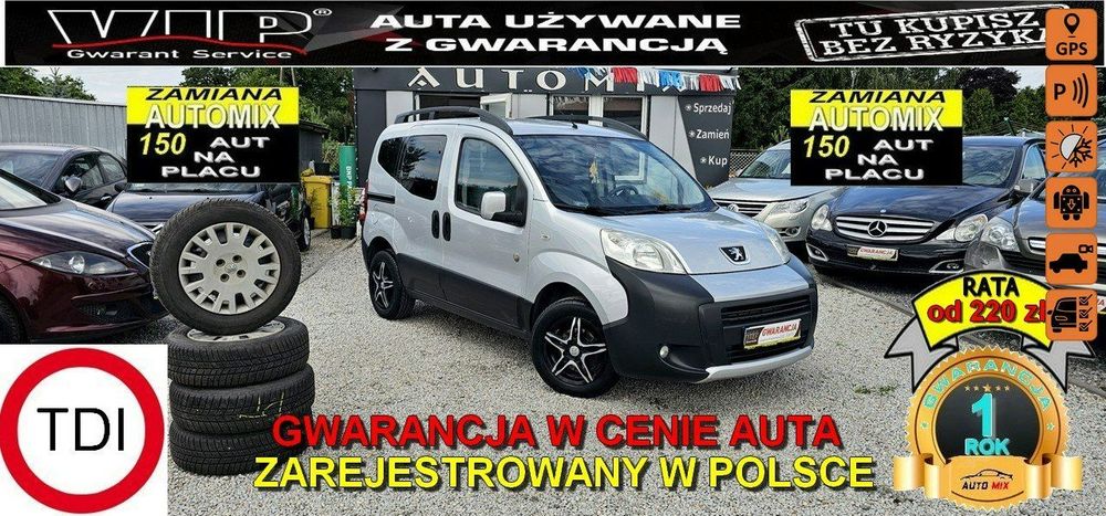 Peugeot Bipper OUTDOOR *Wym rozrząd* Klima *Super stan*Zamiana*Gwarancja-Automi-x.pl