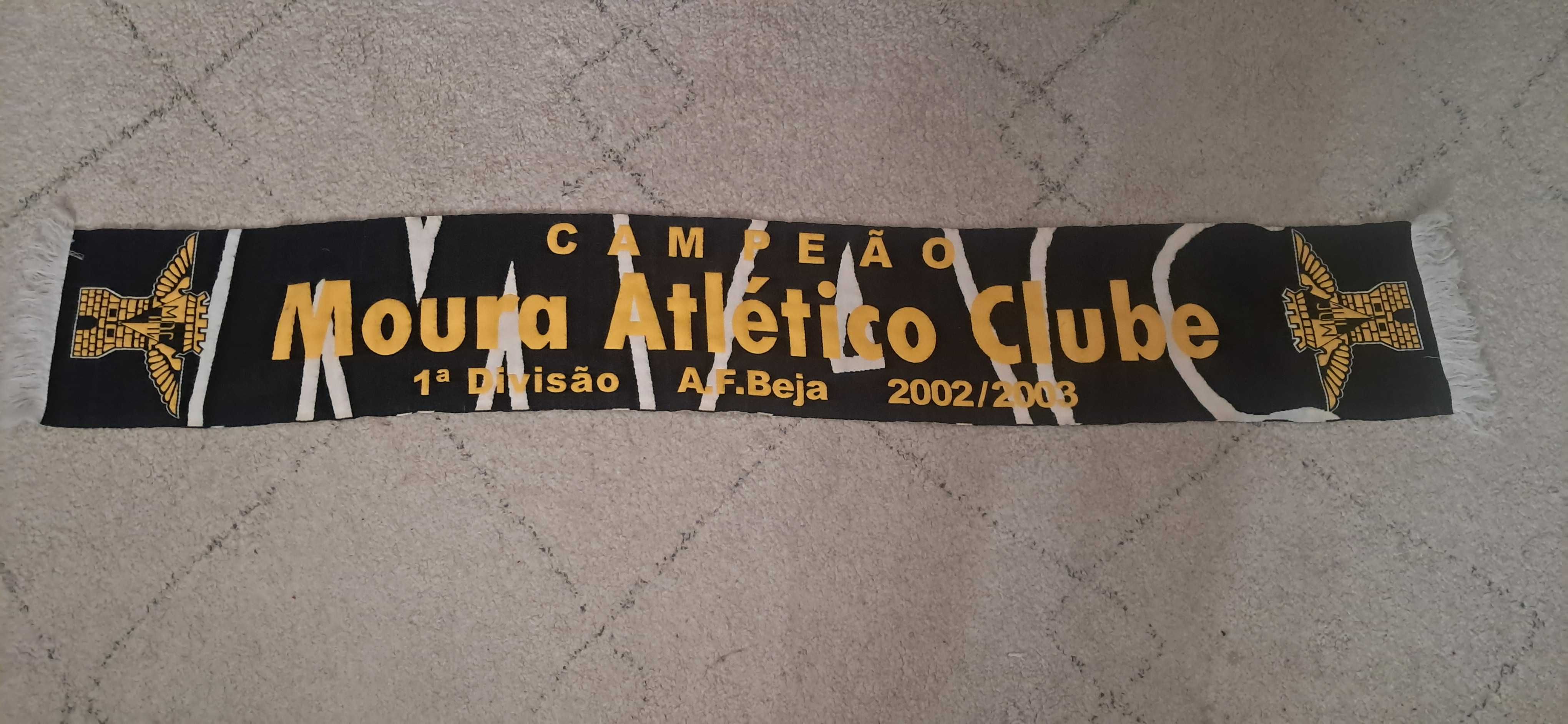 Cachecol Campeão Moura Atlético Clube 1ª divisão A.F.Beja 2002/2003
