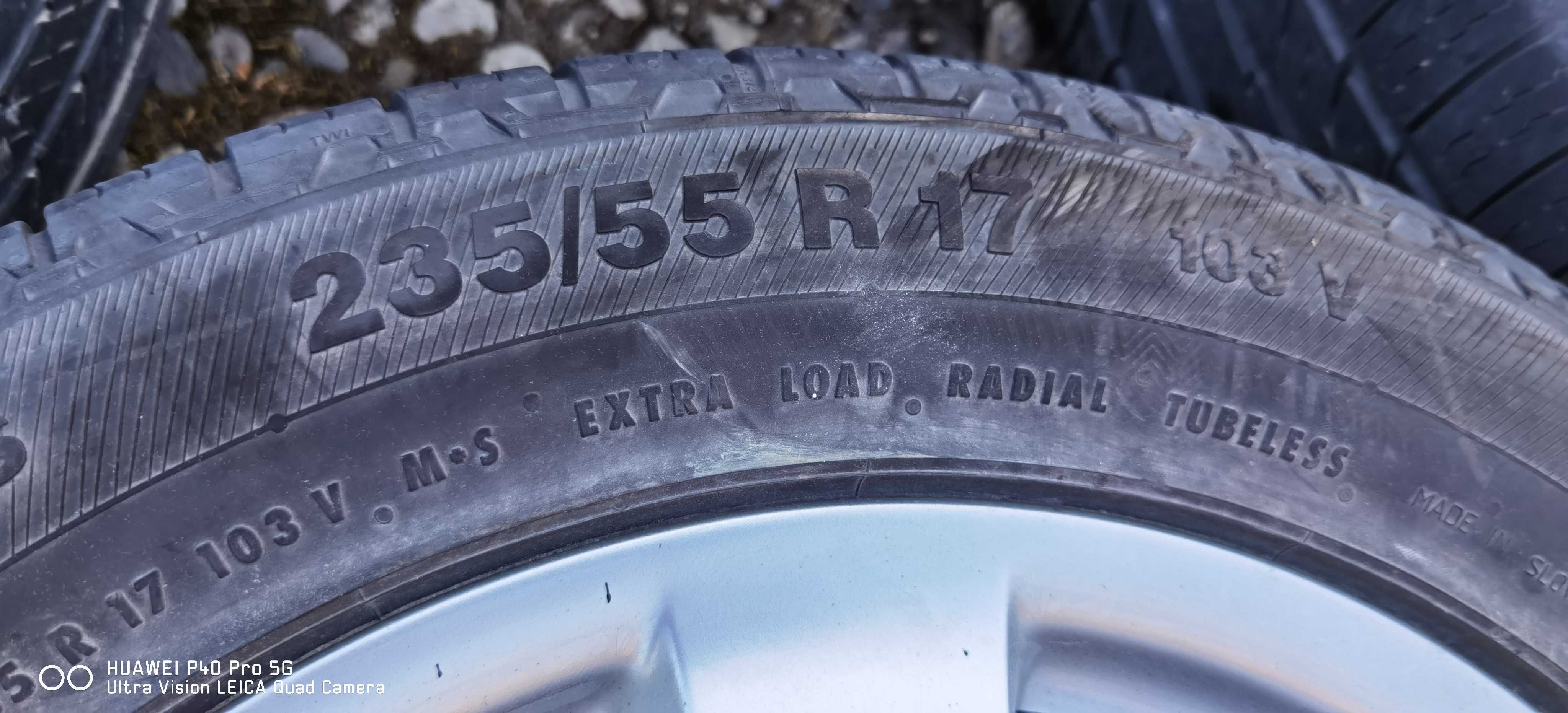 Mercedes 5x112 RONAL VW,AUDI,opony wielosezon 235/55/17bieżnik 6,4mm