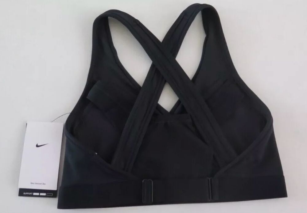 Топ (бюстгальтер) для фітнесу Nike (L,XL) Swoosh чорний New