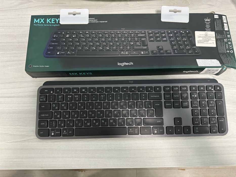 Бездротова клавіатура Logitech MX Keys S Graphite UA (920-011593)