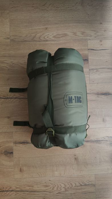 Śpiwór M-TAC - Śpiwór Turystyczny Kompresyjny, Wodoodporny z Kapturem