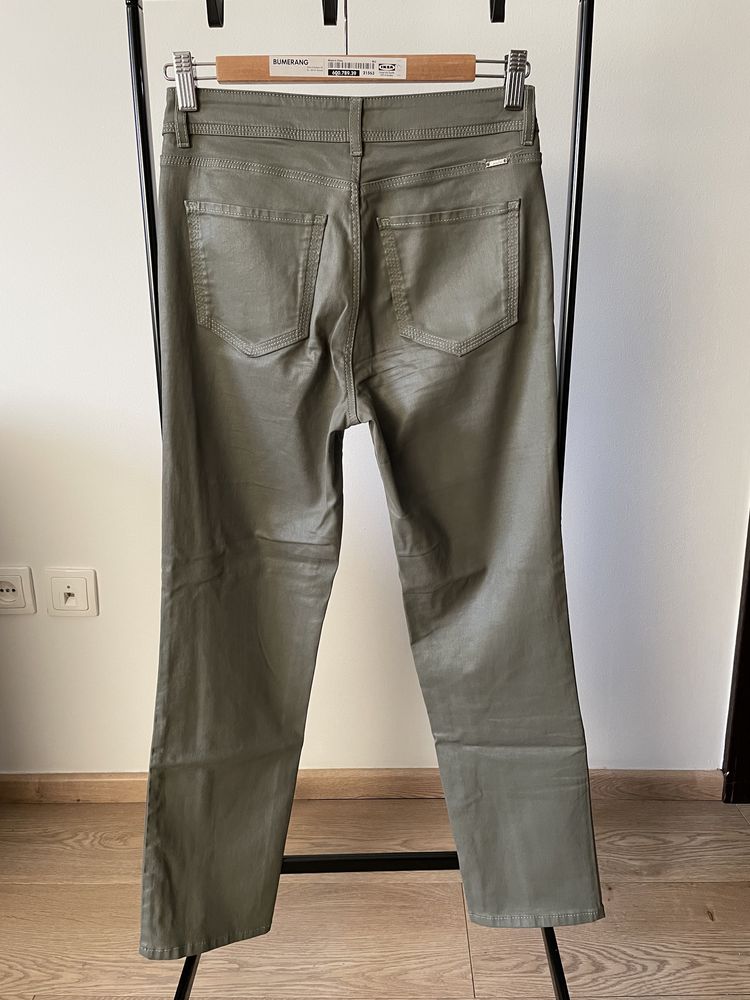 Spodnie woskowane khaki Massimo Dutti 36 jak Nowe