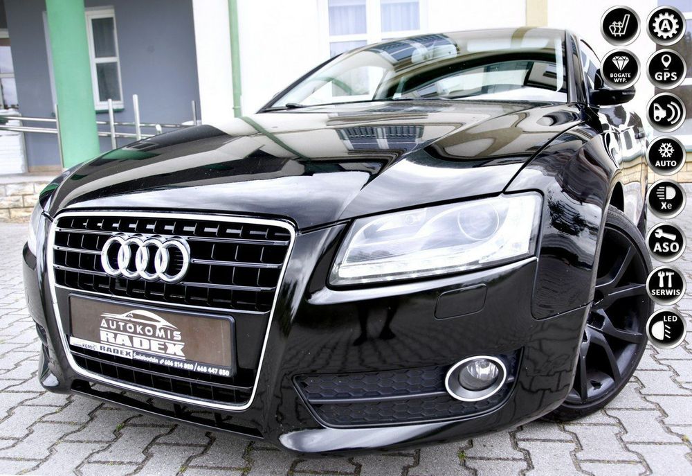 Audi A5 Coupé BiXenon/Navi/Automat/Skóry/ Serwisowany/Bezwyp/GWARANCJA