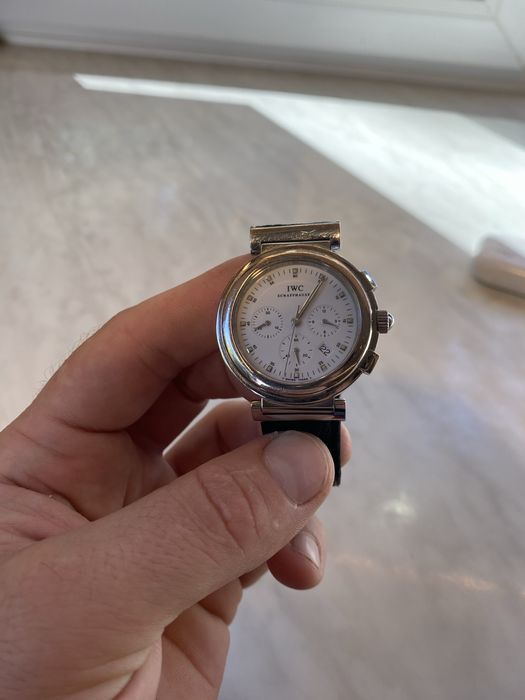 IWC Da Vinci Chronograph White Dial Steel 37 mm