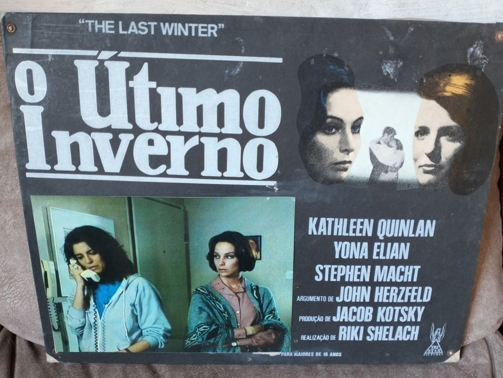 Antigo cartaz de cinema O Último Inverno/The Last Winter