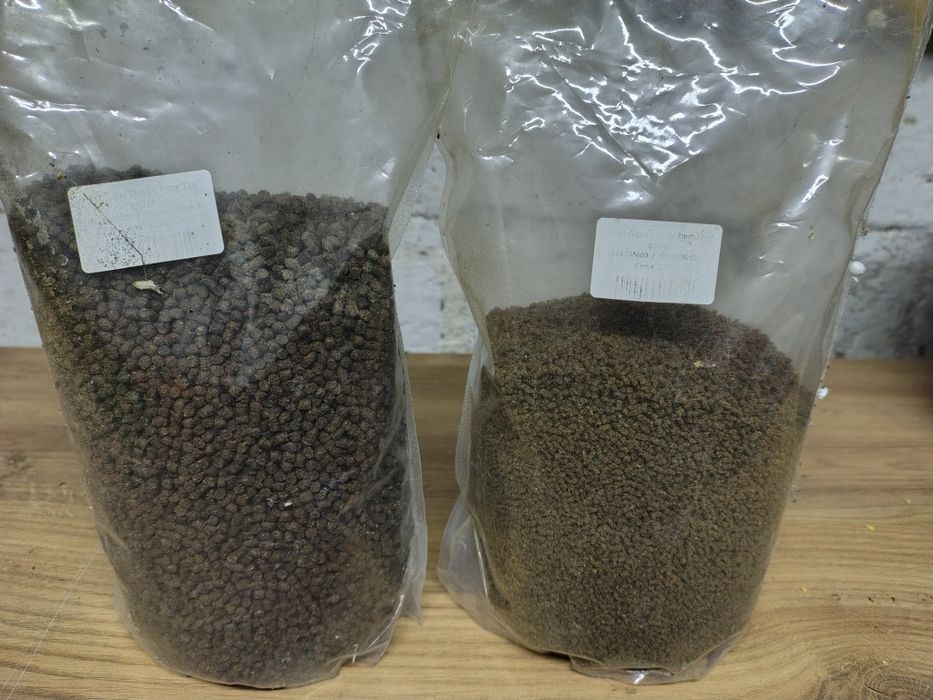 Pellet granulacja 1mm i 3mm stosowany do kamienia ryb akwariowych