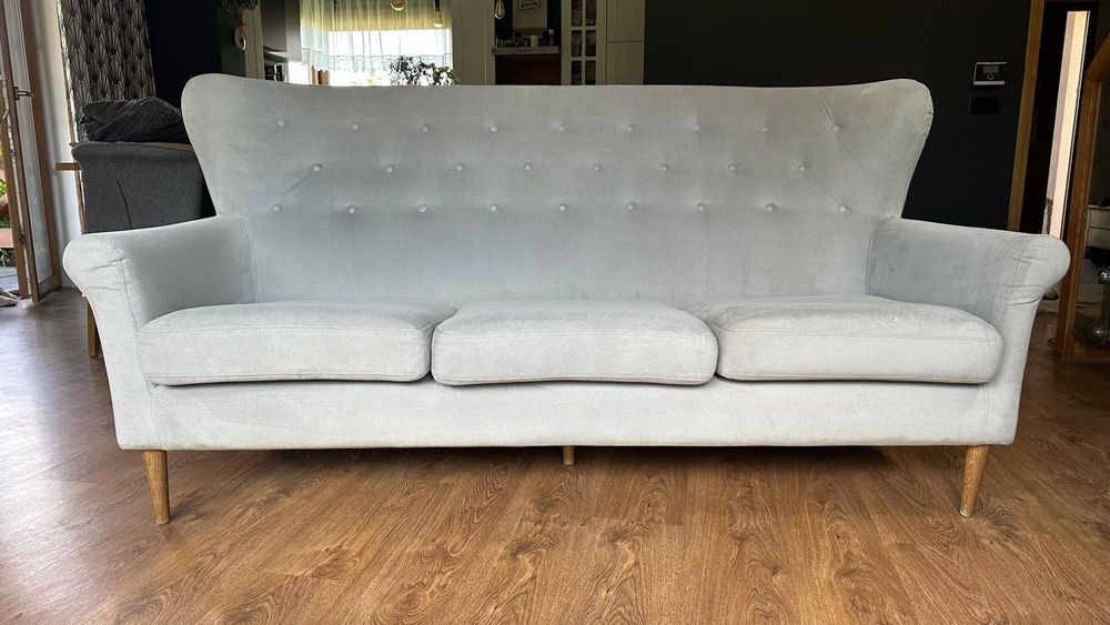 Elegancka Jasnoszara Sofa Agata Meble