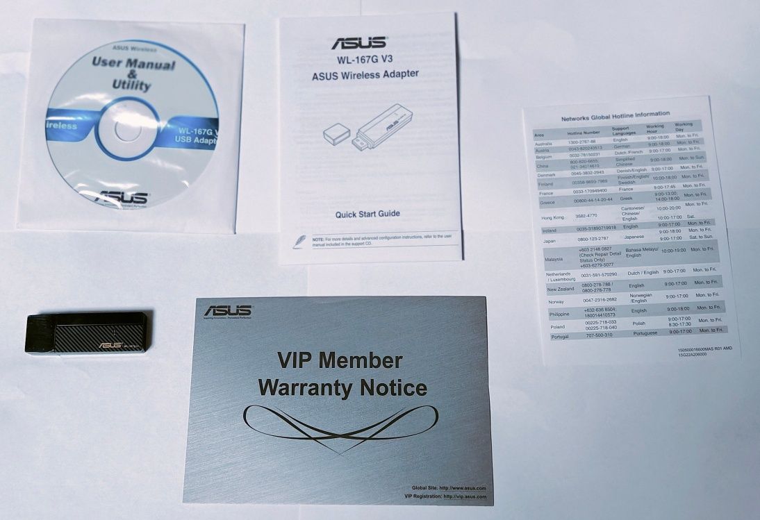 Мережева карта Wireless ASUS WL-167G (v3, 802.11g, 150Mbps