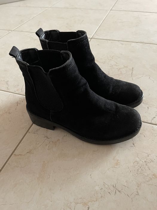 Botas em pele camurça - 36