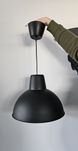 Lampa wisząca Skurup Ikea 38 cm czarna