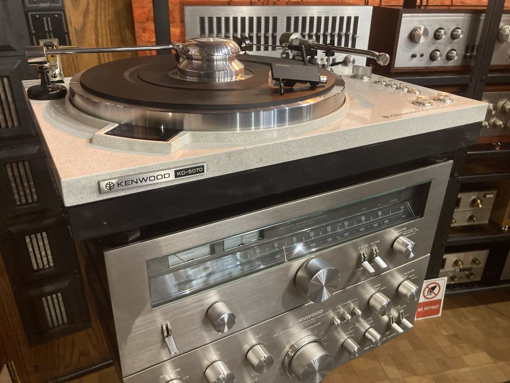 Retrospekcja Studio Gramofon Kenwood KD-5070 Audio Technica DL-103R