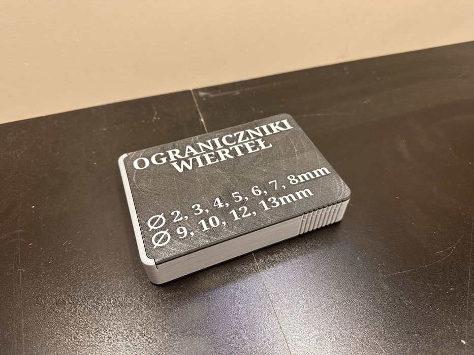 Uniwersalne ograniczniki głębokości wiercenia 2mm-13mm Drukowane 3D