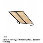 Nowy metalowy podnoszony stelaż do łóżka 160x200