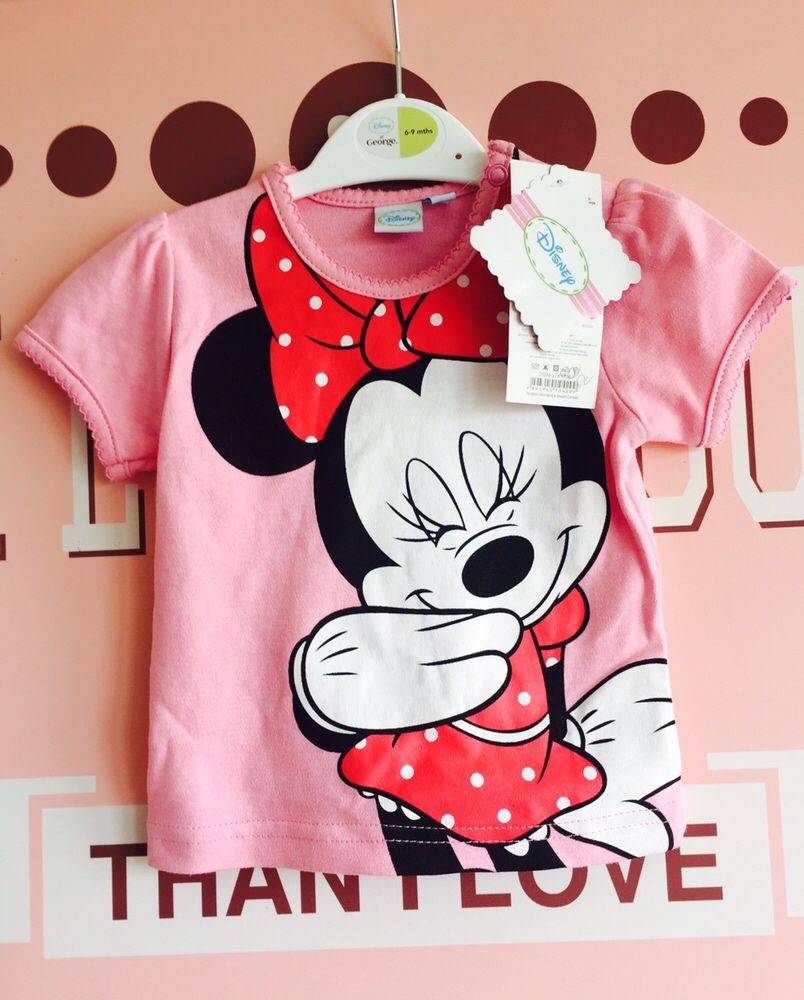 NOWA bluzeczka kaftanik DISNEY MINNIE 3-6 -100% bawełna