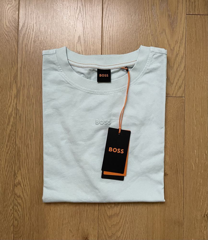 Футболка BOSS Бірюзовий Oversize нова колекція HUGO