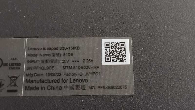 Lenovo IdeaPad 330-15IKB  == по запчастинах ==