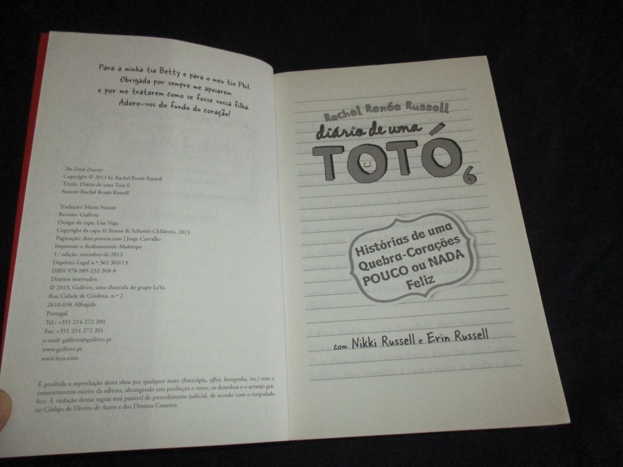 Livro Diário de uma Totó 6