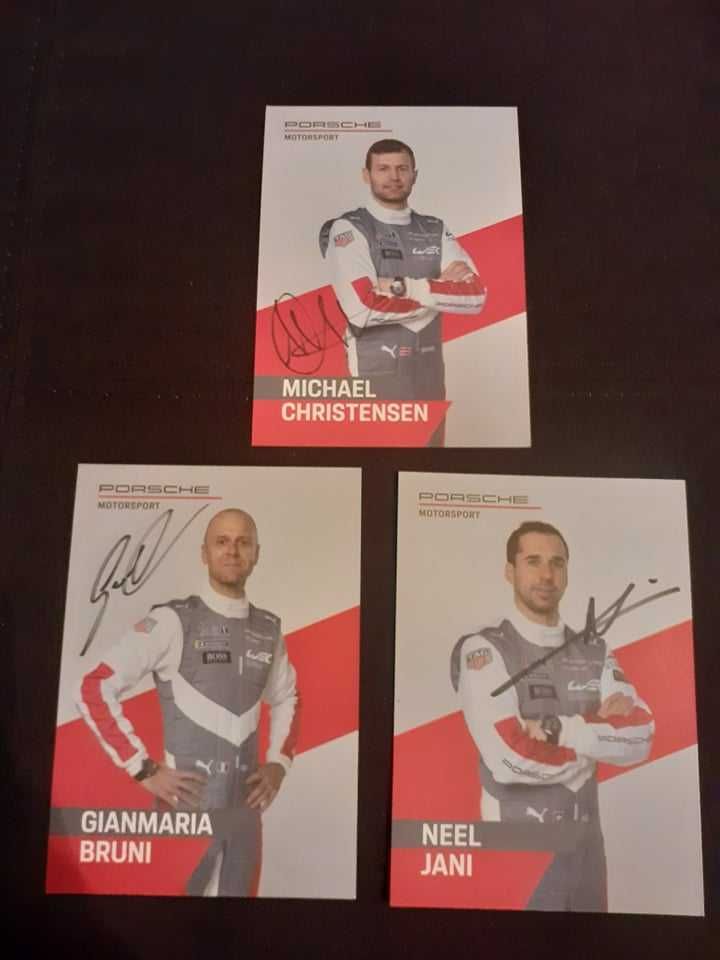 Porsche Motorsport-autografy kierowców