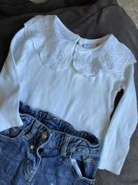 Блуза Zara джинси Geox для дівчинки 18-24 міс 2 роки