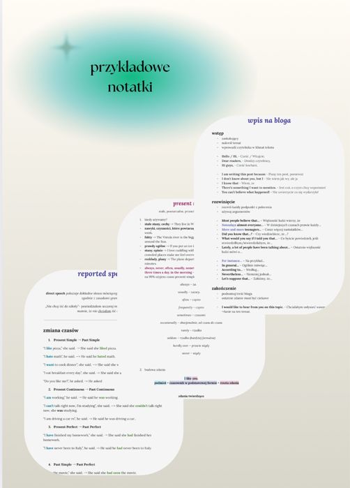 korepetycje z j. ANGIELSKIEGO + przygotowanie do egzaminu + notatki