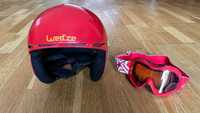 Kask dziecięcy na narty,snowboard,łyżwy Wed'ze MRZ 400 CA plus gogle