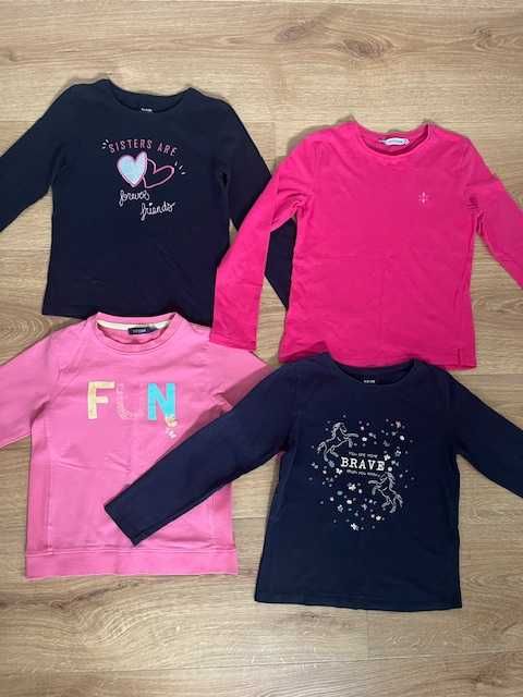 Bluzki 128 cm, stan bdb