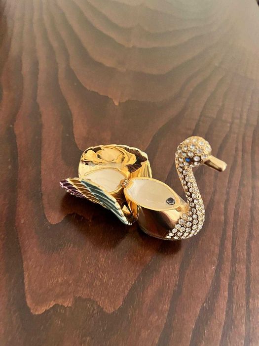 Guarda-jóias em forma de cisne