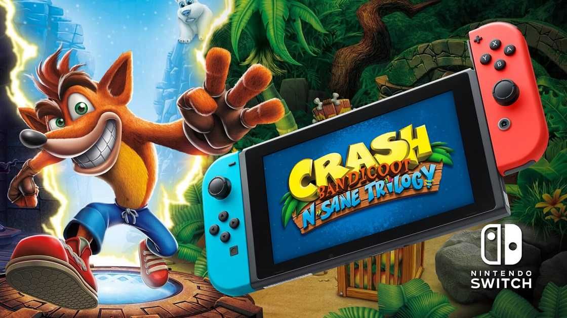 Crash Bandicoot N-sane Trilogy Nintendo SWITCH + Lite + Oled = 3 gry