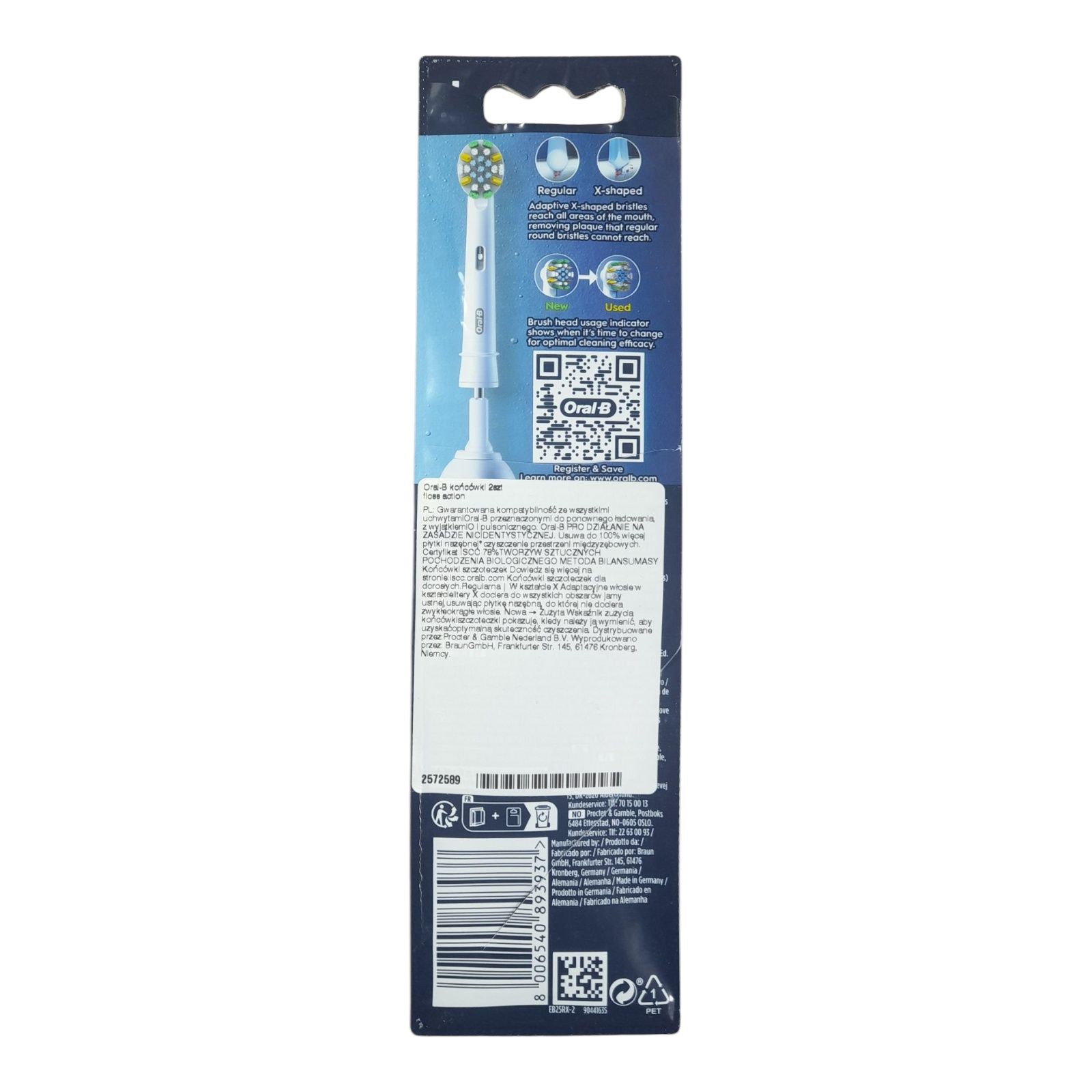 Oral-B PRO floss action x2  końcówki