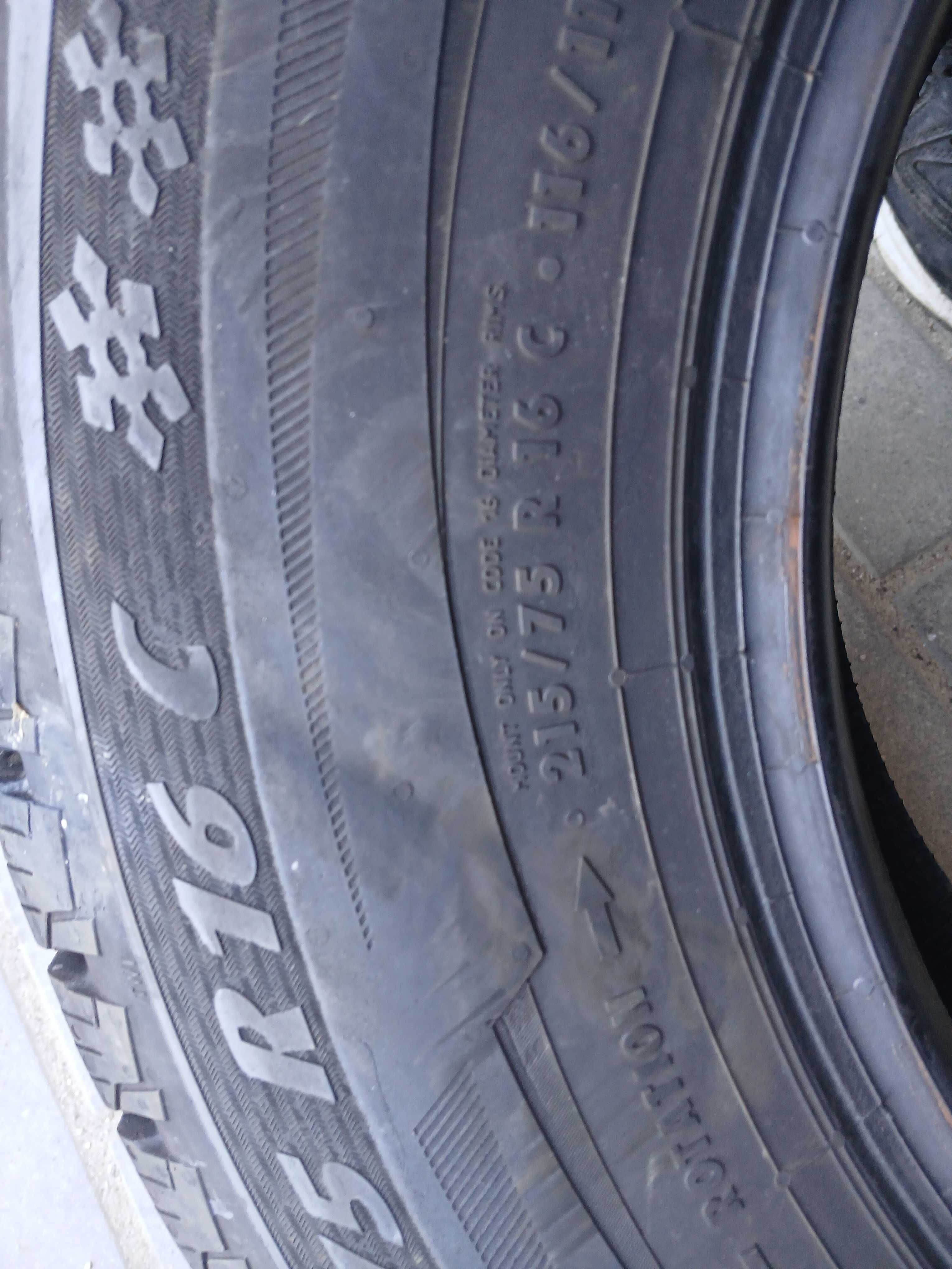 2x używane opony zimowe 215/75 R16C MATADOR 2022r Montaż Gwaranacja