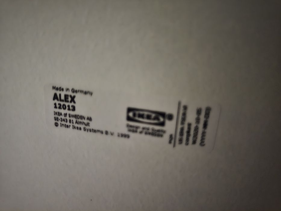 Suporte de mesa IKEA com espaço de armazenamento (ALEX 12013)