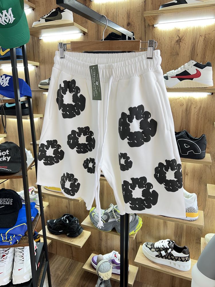 Шорти Denim Tears Ss25 White/Black Logo