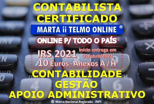 Contabilista Certificado / Contabilidade / IRS / Serviços desde 10 €