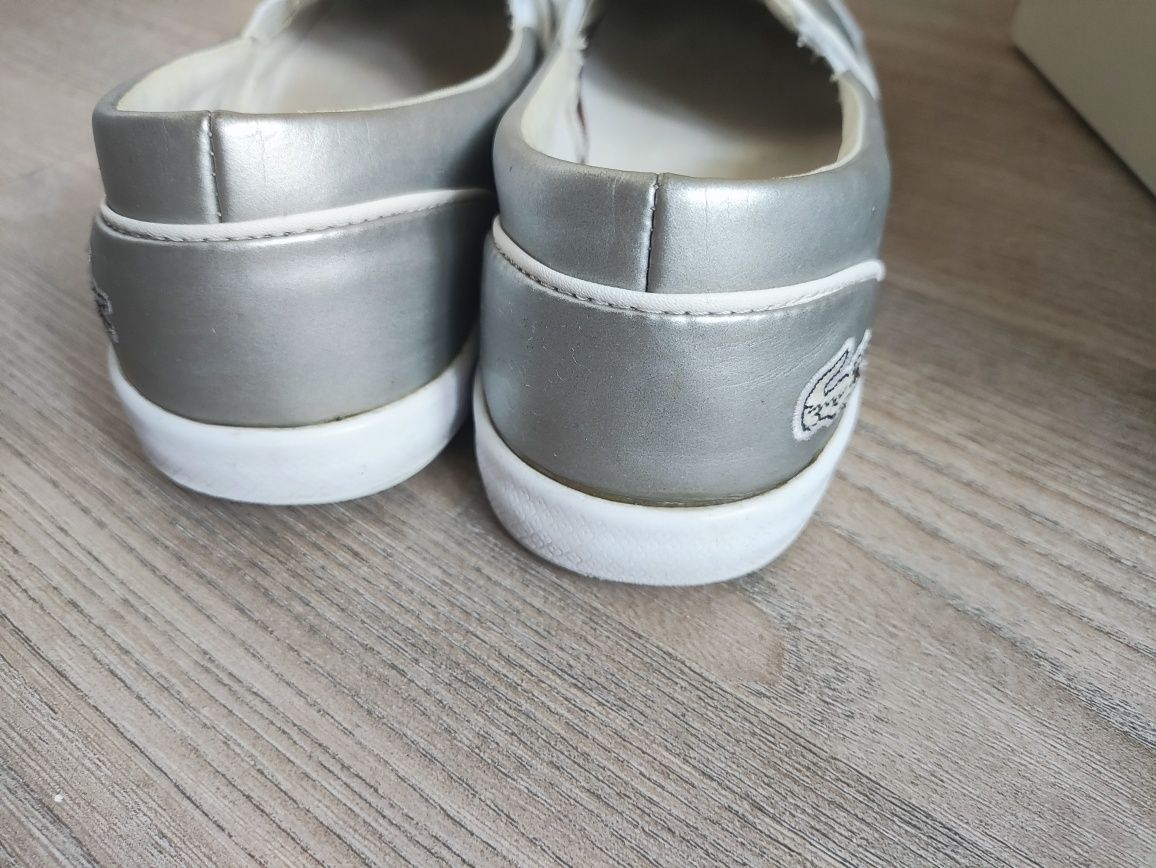 Слипоны, кеды, туфли, мокасины  Lacoste, оригинал, кожа 36р.