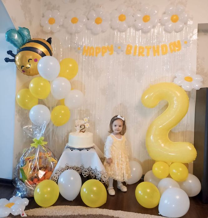 Сукня для дівчинки 74-80 з ромашками святкова