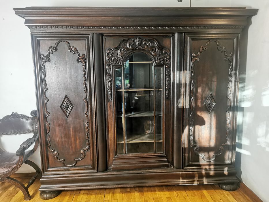 Biblioteka antyk, secesja szafa stara