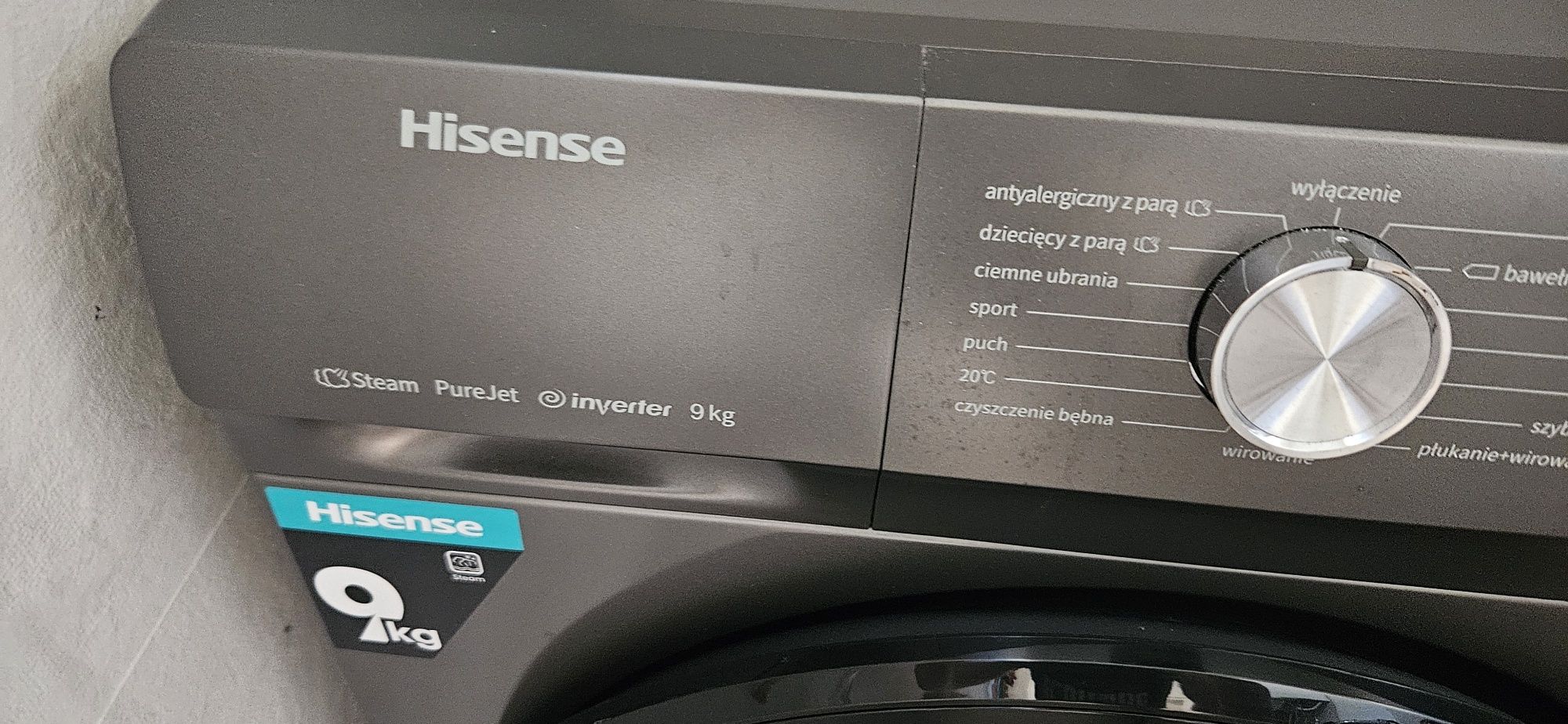 Pralka jak nowa  Hisense  WFQA9014EVJMT PL 9kg