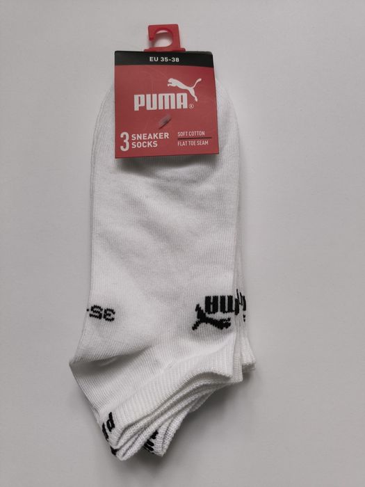 Skarpetki damskie Puma 3pak 35-38 białe